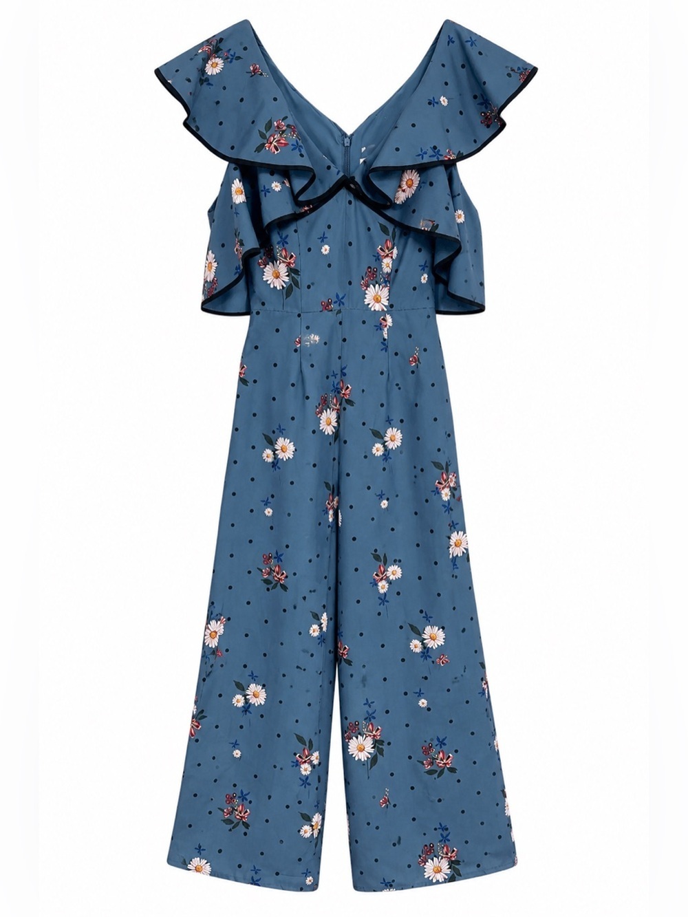 Keepsake The Label Run Free Floral Ruffle Jumpsuit XS NWT Cocktail - Picture 2 of 11